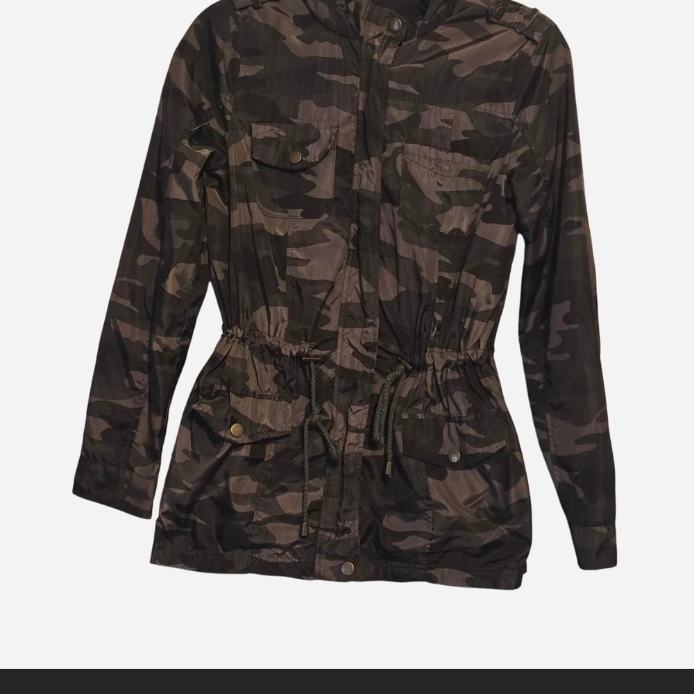 New Look Green Camouflage Utility Jacket - Picture 3 of 4